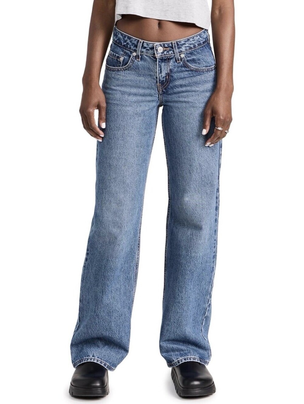 Levi's Women's Low Loose Denim Jeans Size 31x32 In Real Recognize Real NWT $108